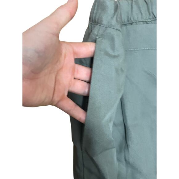 J. JIll Women's XL Tall Green Pull On Elastic Waist‎ Wide Leg Lightweight Pants - Picture 3 of 6